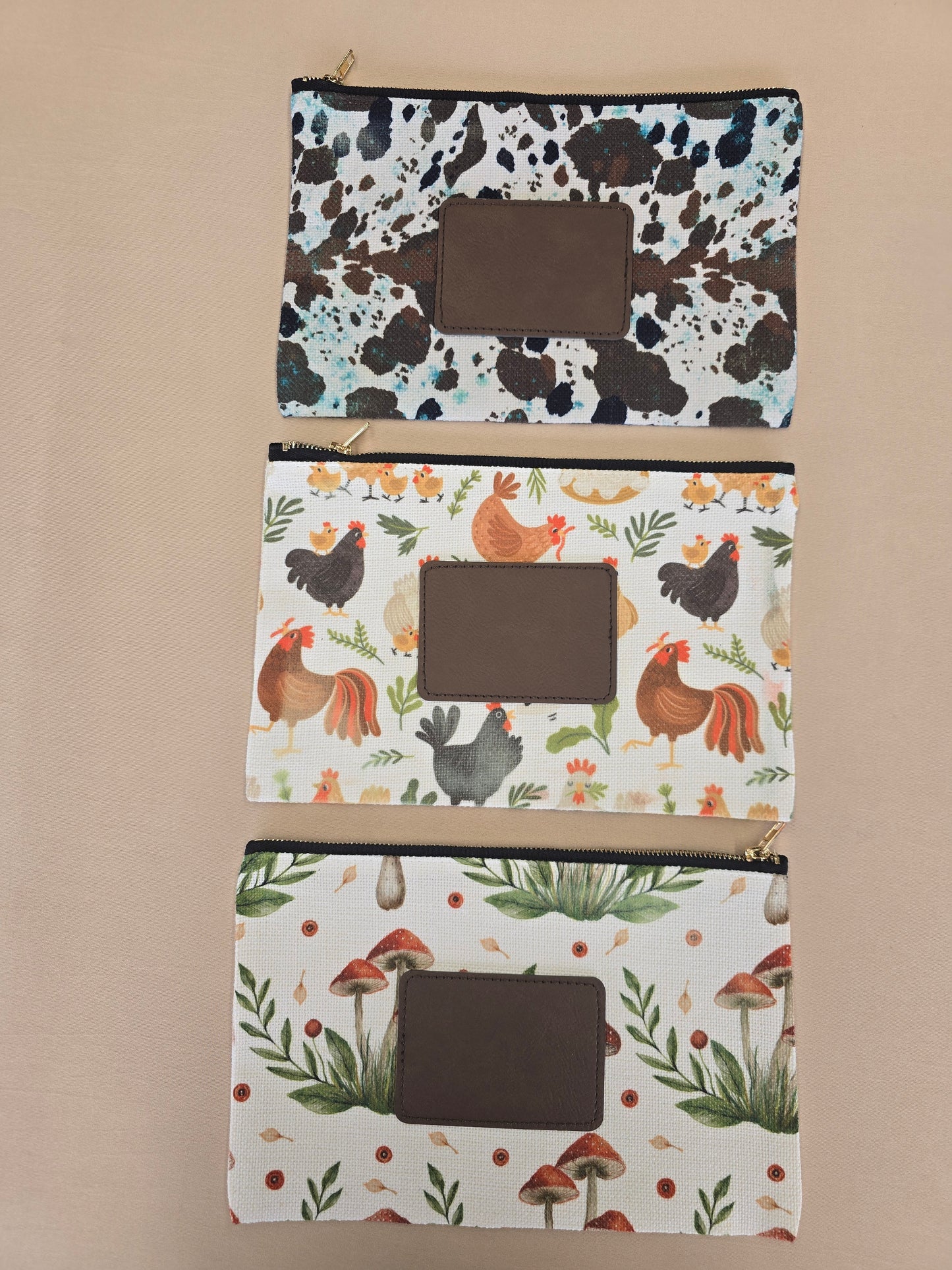 Linen Makeup Bag – Personalized & Versatile