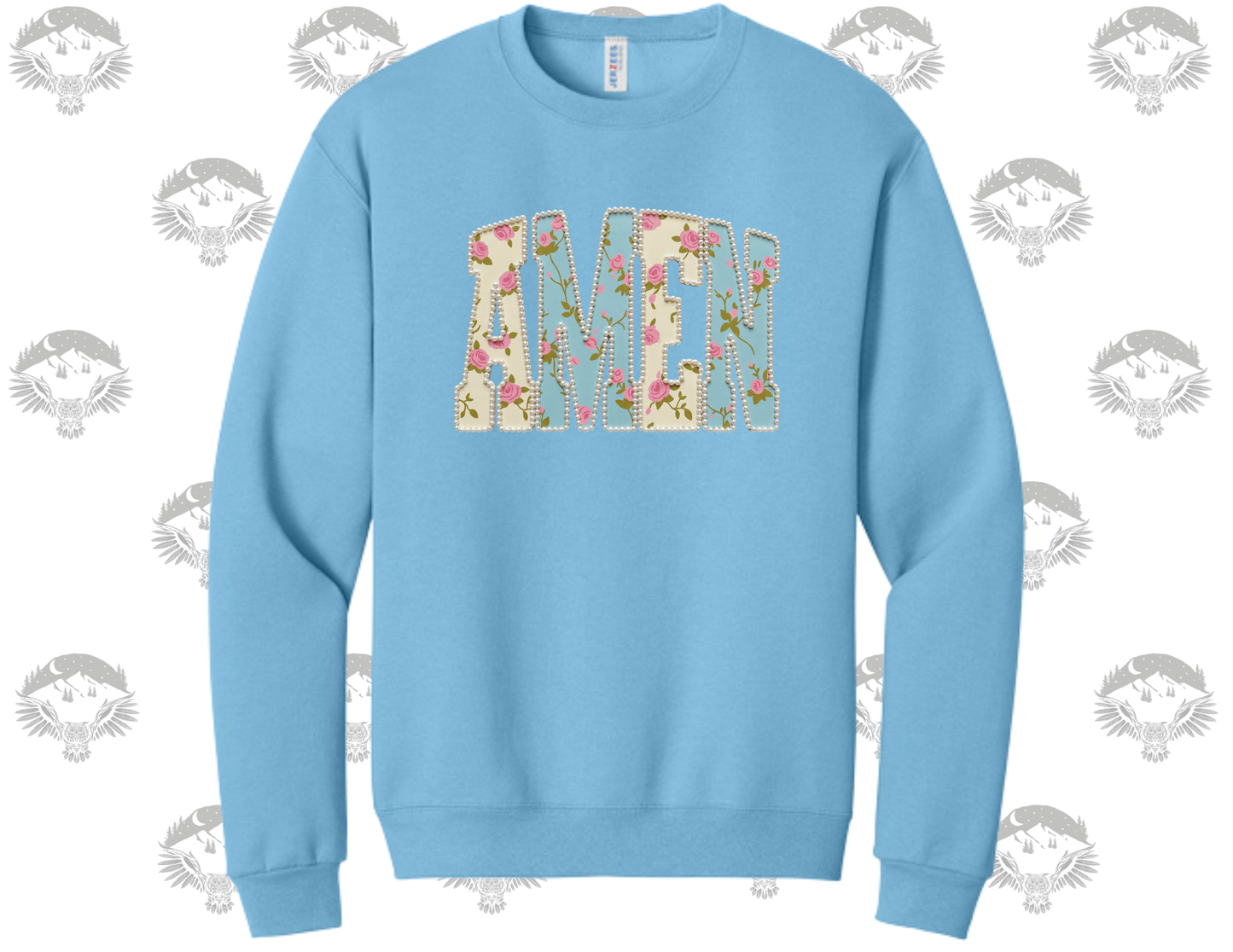 Floral Pearl AMEN Crewneck