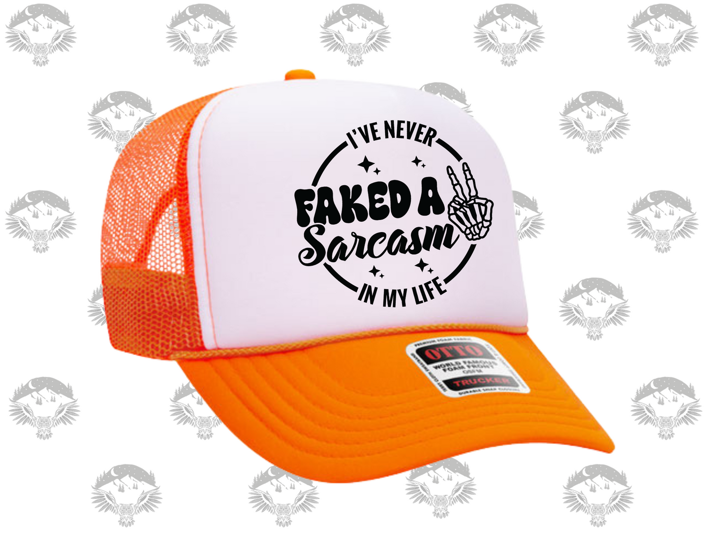 “I’ve Never Faked a Sarcasm” Trucker Hat – Otto Brand
