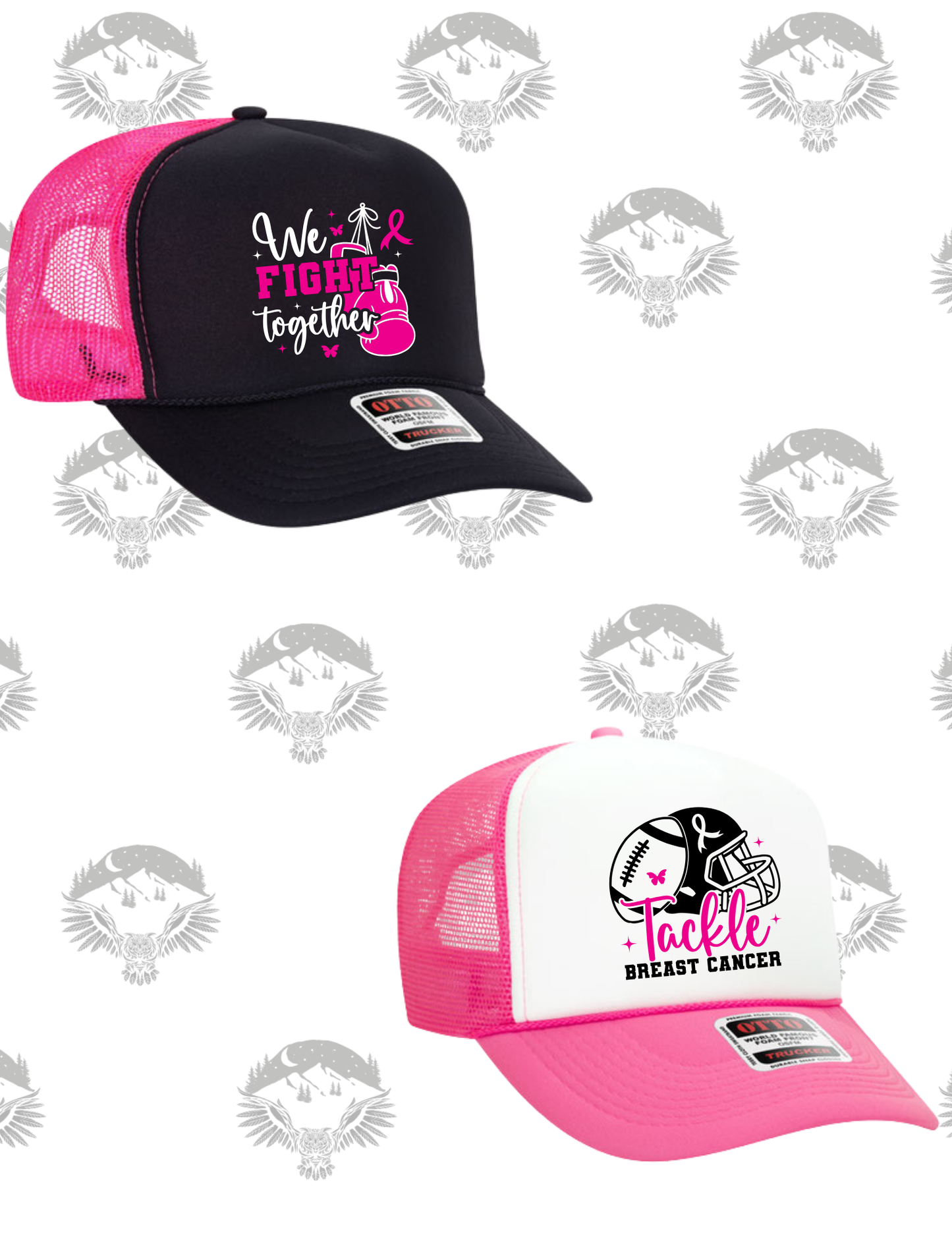 Breast Cancer Awareness Otto Trucker Hats – 17 Design Options