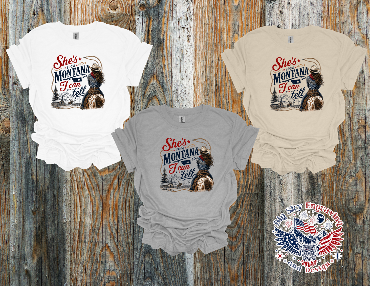 She's From Montana, I Can Tell – Gildan Softstyle T-Shirt