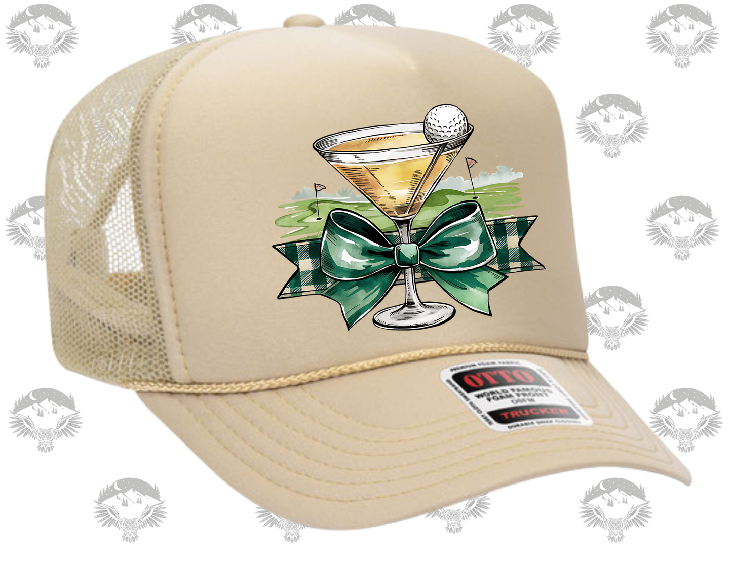 Otto Trucker Hat – Martini Golf Bow Design
