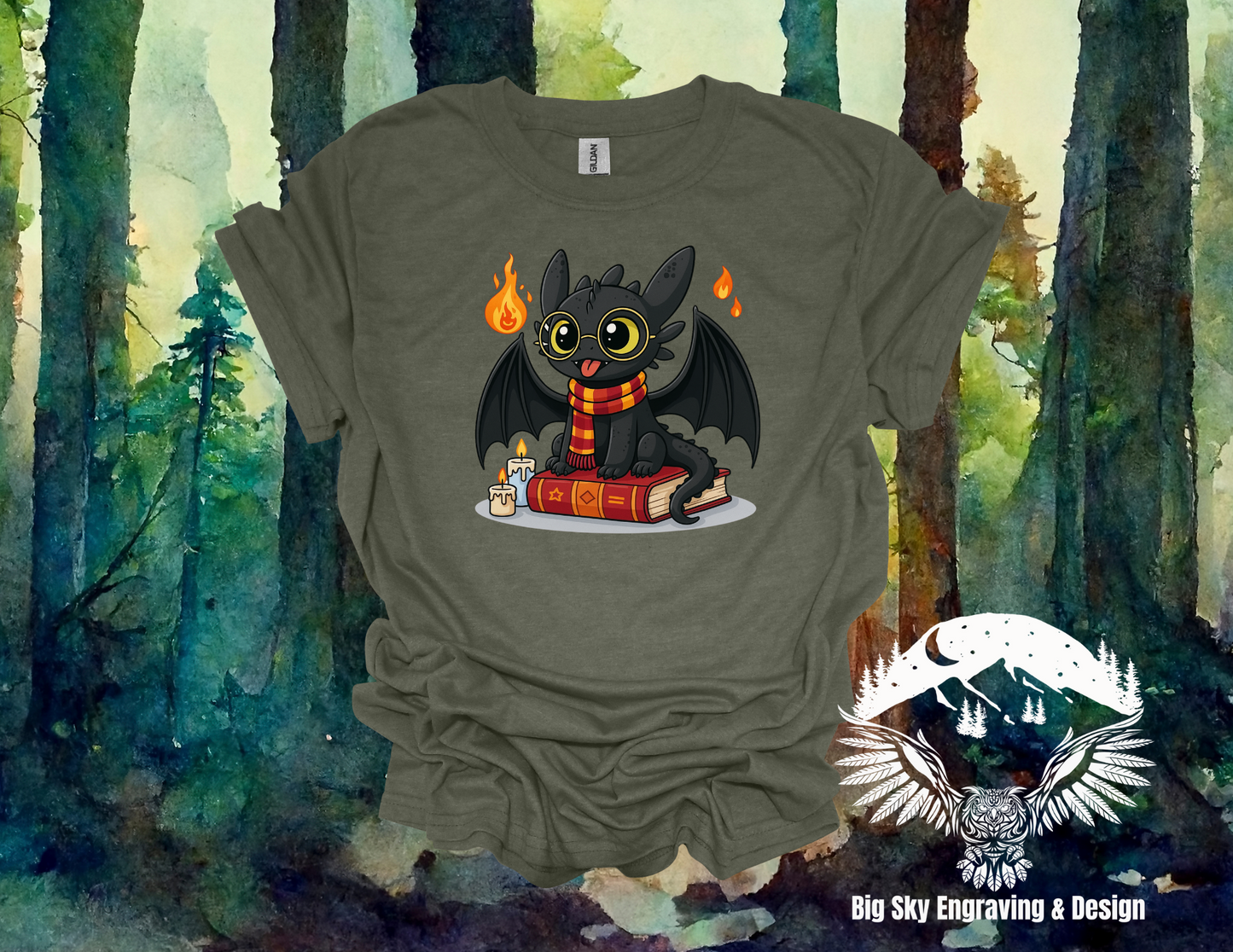 Toothless the Wizard Tee – How to Train Your Dragon x Harry Potter
