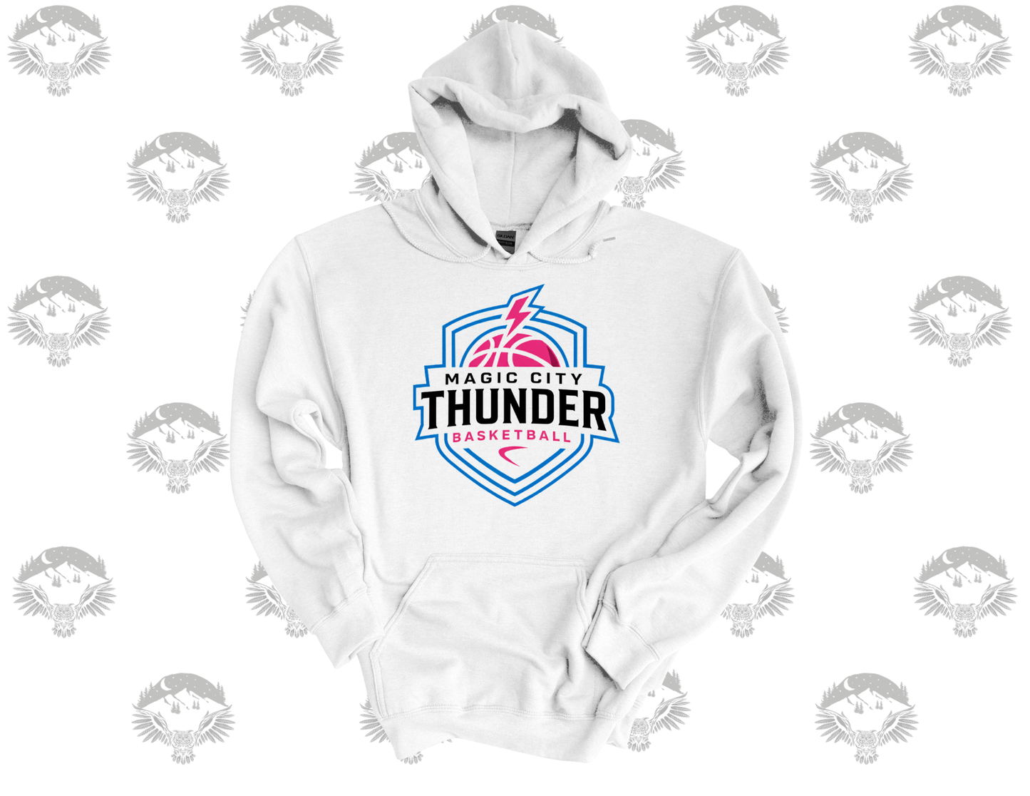Black or White Gildan Softstyle Hoodie – Magic City Thunder Basketball