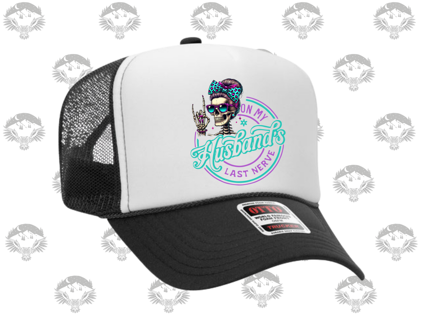 On My Husband’s Last Nerve Otto Trucker Hat