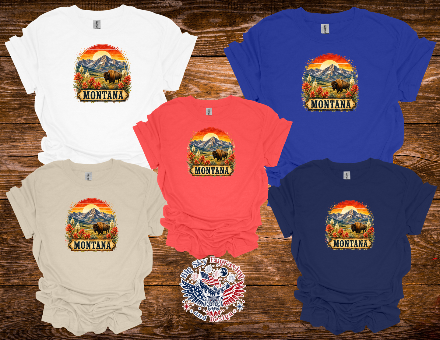 Vintage Montana Bison Graphic Tee