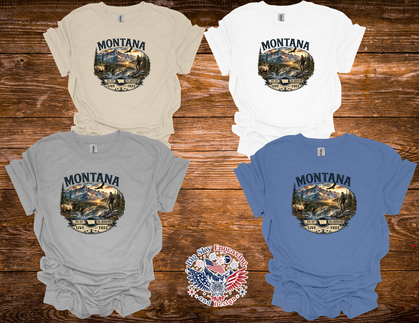 Montana Outdoors Graphic Tee | Gildan Softstyle T-Shirt