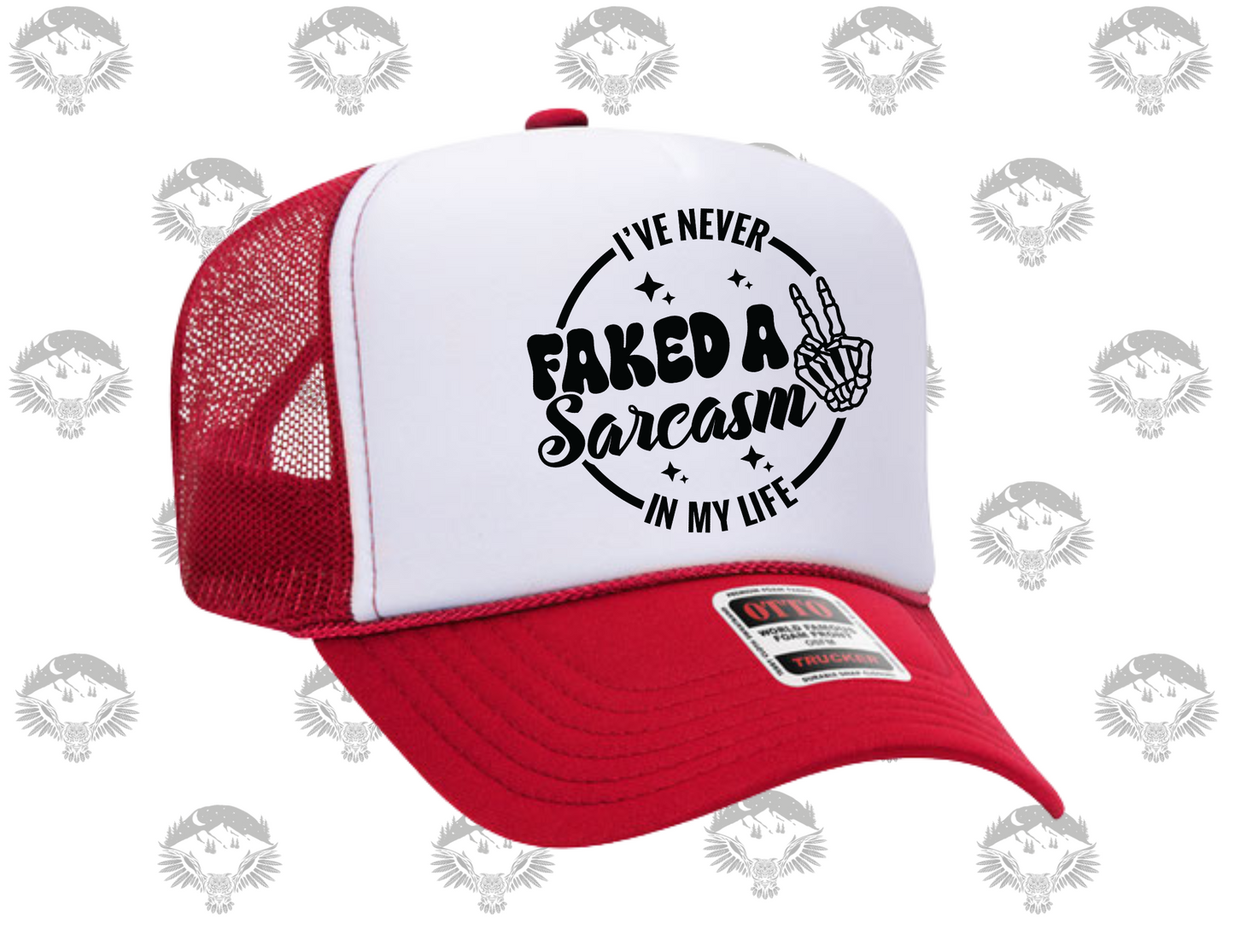 “I’ve Never Faked a Sarcasm” Trucker Hat – Otto Brand