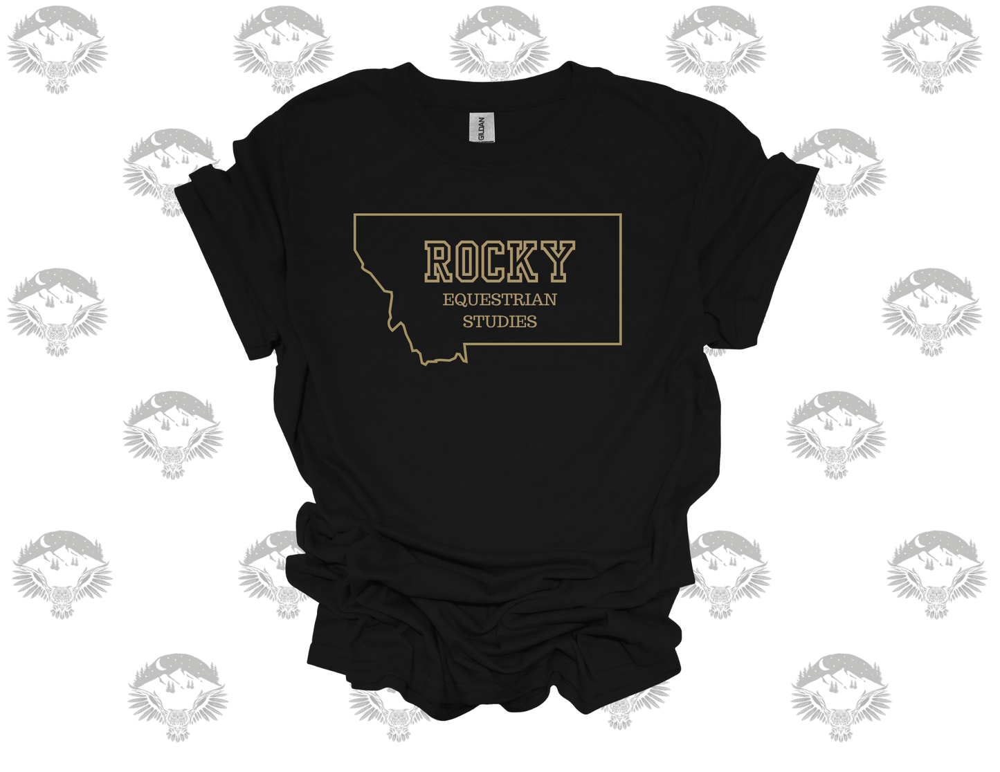 Rocky Equestrian Studies Montana Outline T-Shirt