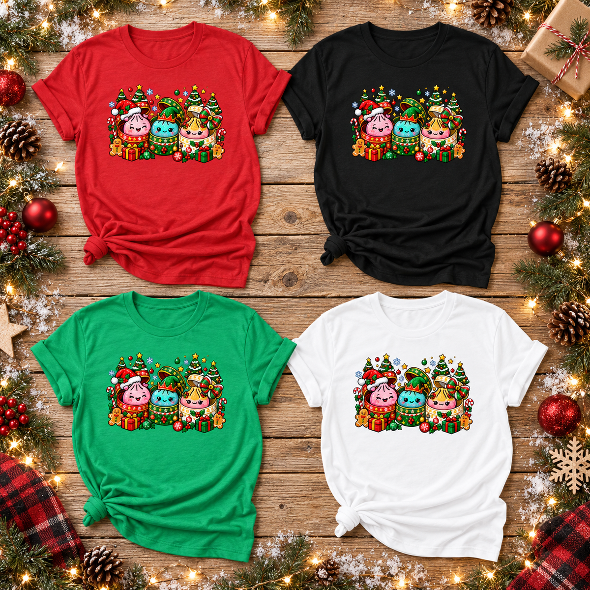Cute Christmas Dumplings T-Shirt