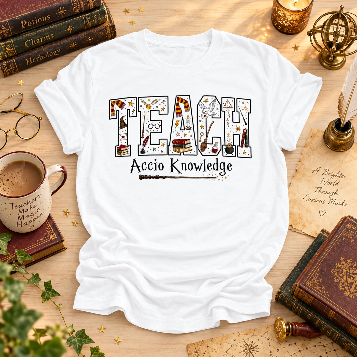 Teach Accio Knowledge Gildan Softstyle Tee