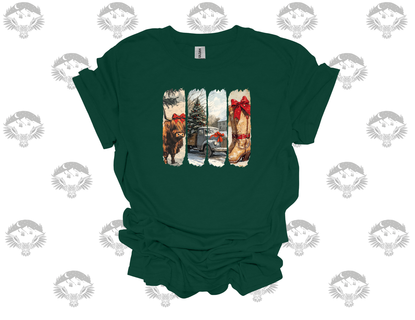 Rustic Cowboy Christmas T-Shirt
