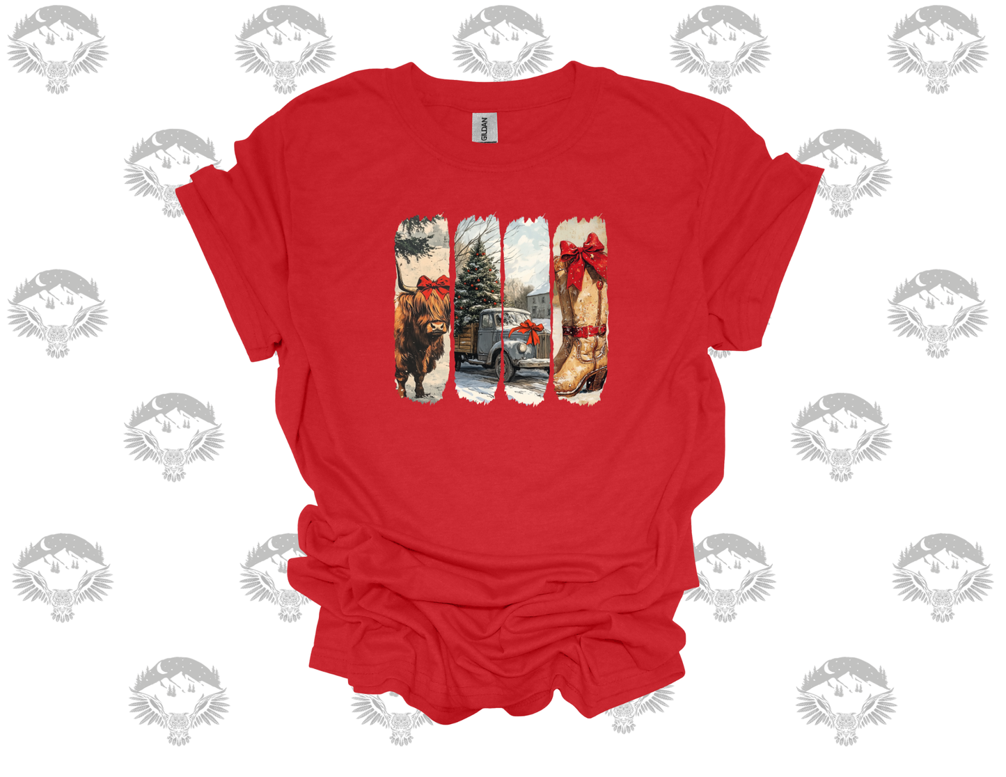 Rustic Cowboy Christmas T-Shirt