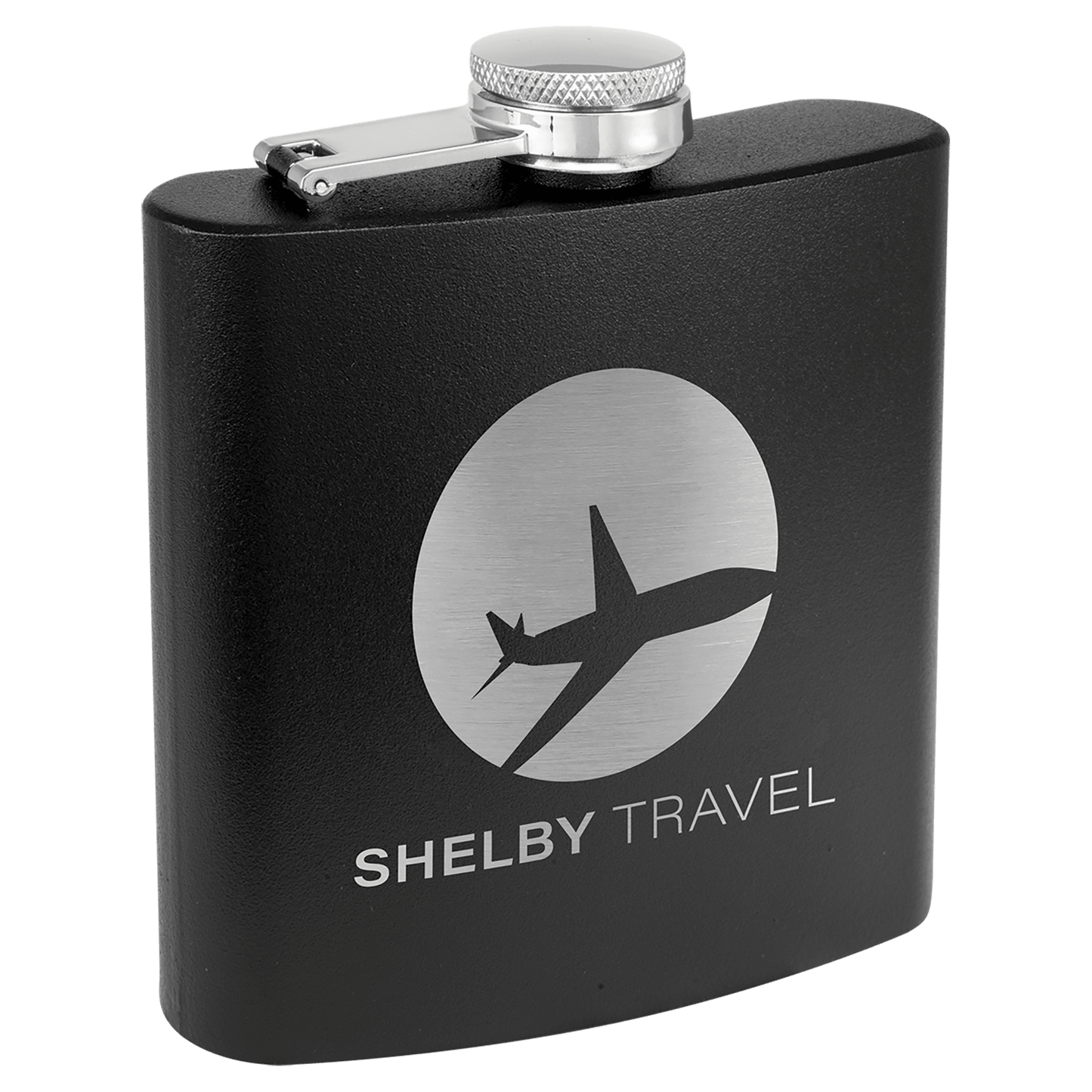 6 oz. Laserable Stainless Steel Flask