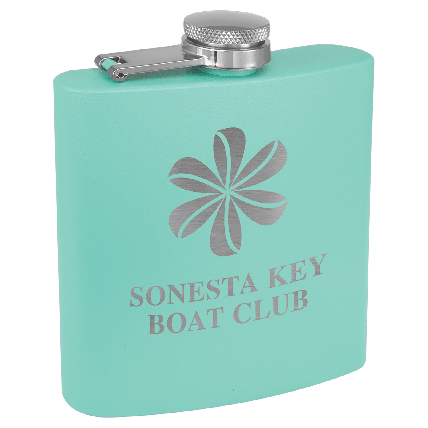 6 oz. Laserable Stainless Steel Flask