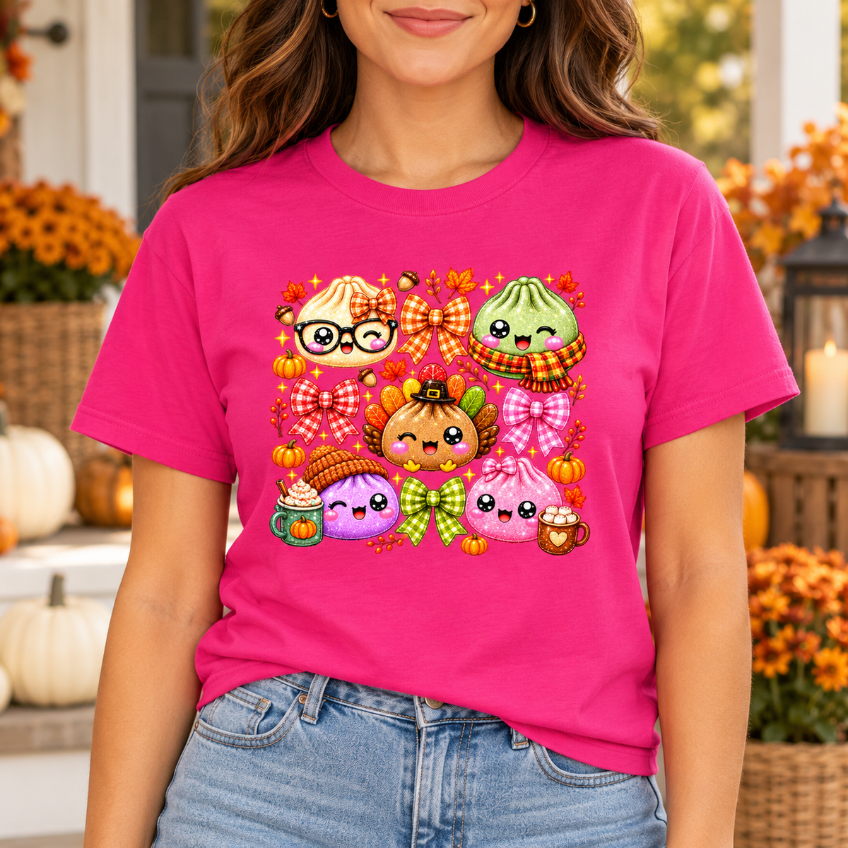 Cozy Fall Dumplings Gildan Softstyle T-Shirt