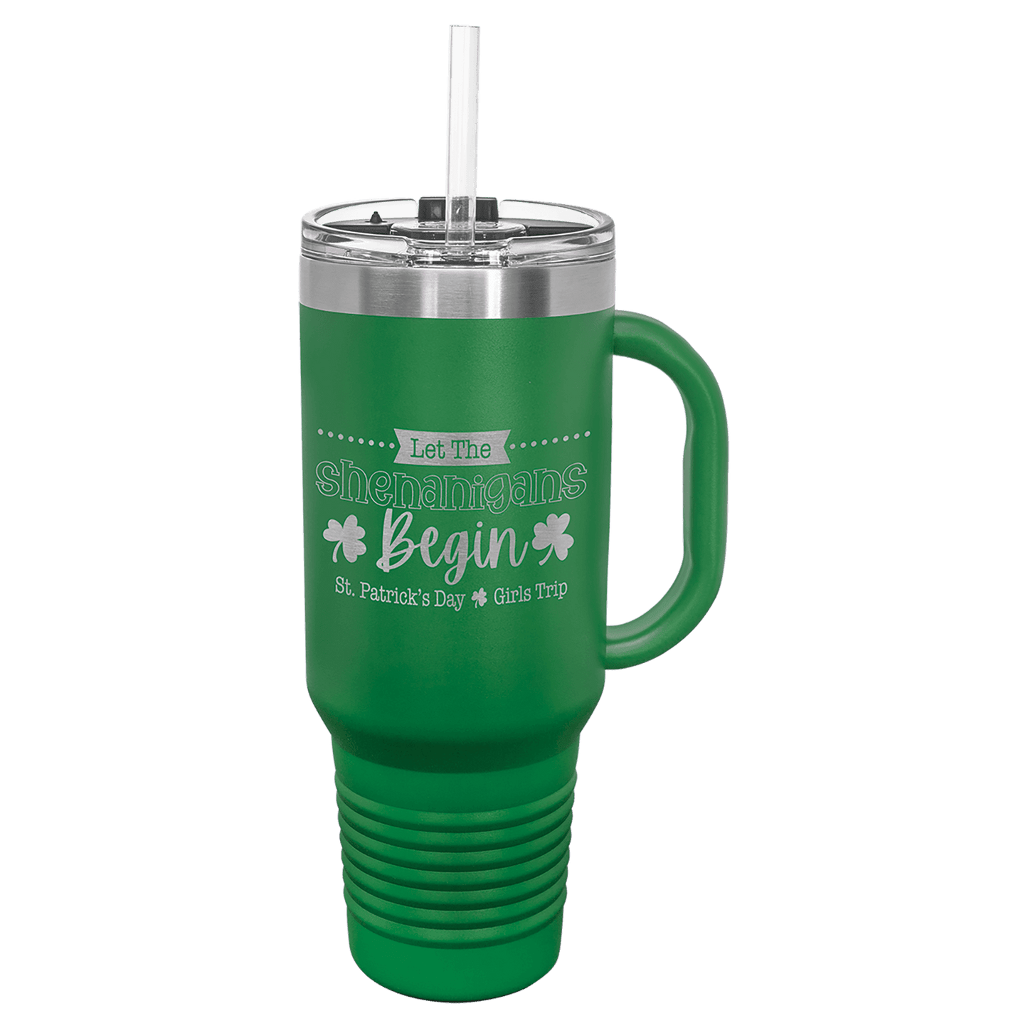 Polar Camel 40 oz. Travel Mug with Handle, Straw Included