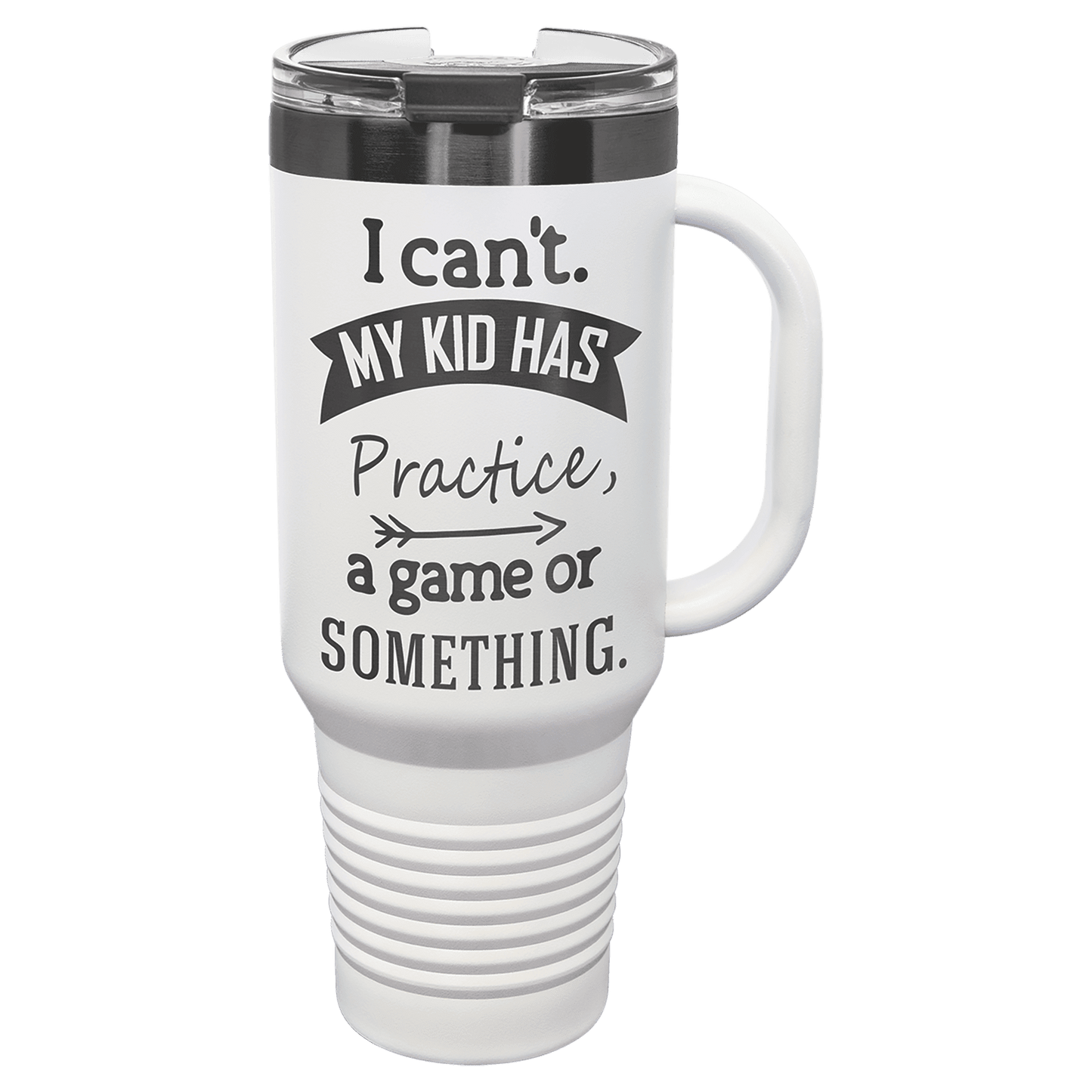 Polar Camel 40 oz. Travel Mug with Handle, Straw Included Ion Plated