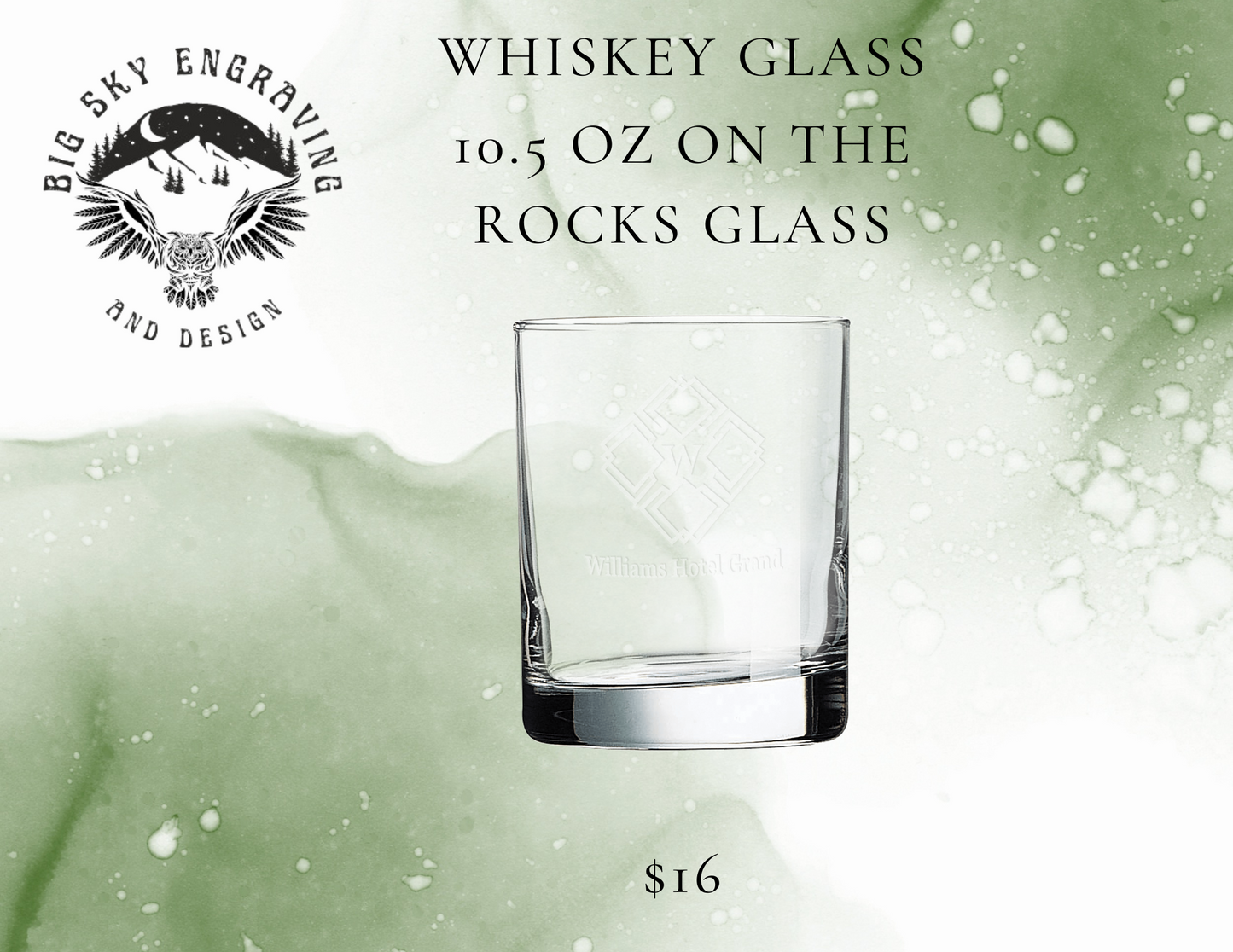 Laser Engraved Glassware