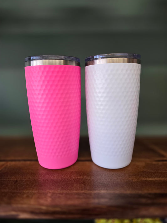 20 oz Golf Dimpled Tumbler – Clearance