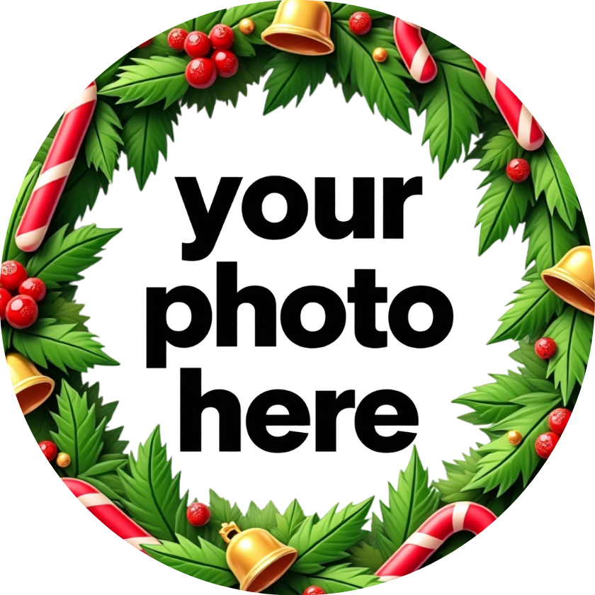 Christmas Wreath Customized Ornaments — Personalized Photo Ornament