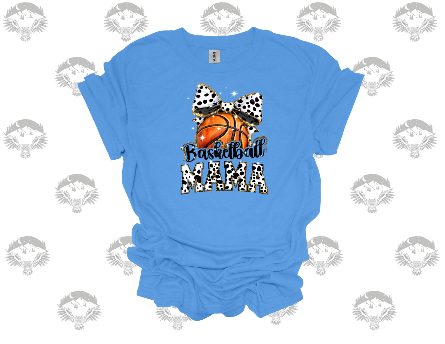 Basketball Mama – Polka Dot Bow Tee