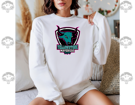 Yellowstone Mavericks Rugby Gildan® Crewneck Sweatshirt