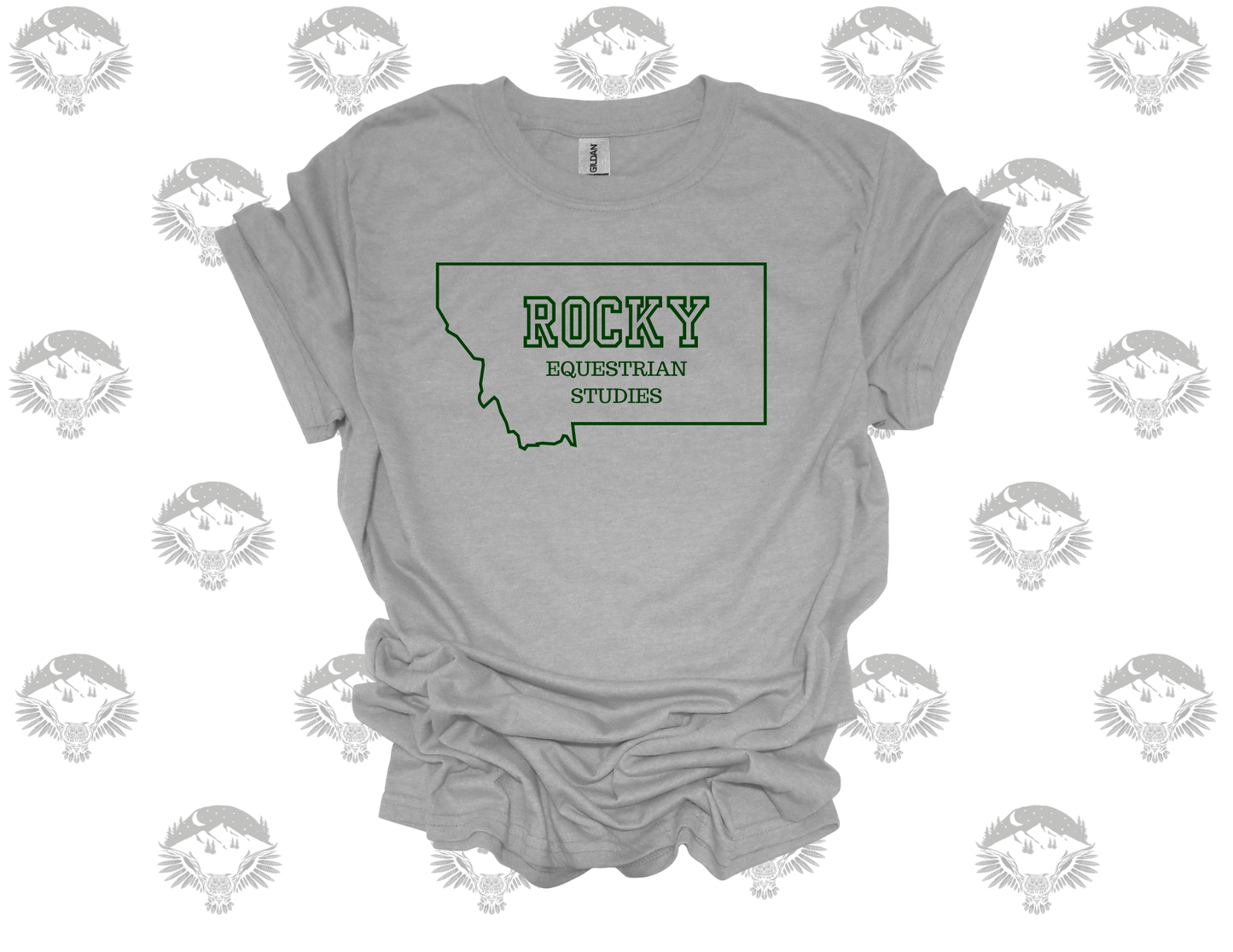 Rocky Equestrian Studies Montana Outline T-Shirt