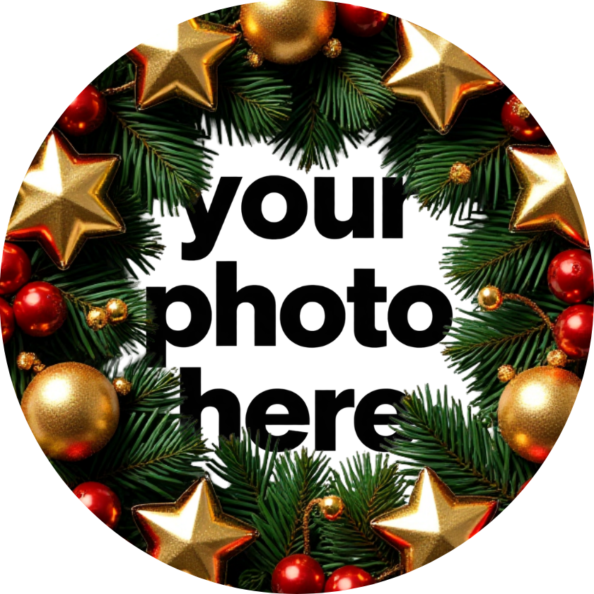 Christmas Wreath Customized Ornaments — Personalized Photo Ornament