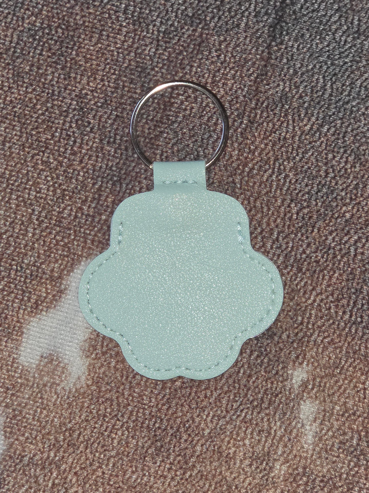 Pet Memorial Paw Print Hair Keepsake Keychain