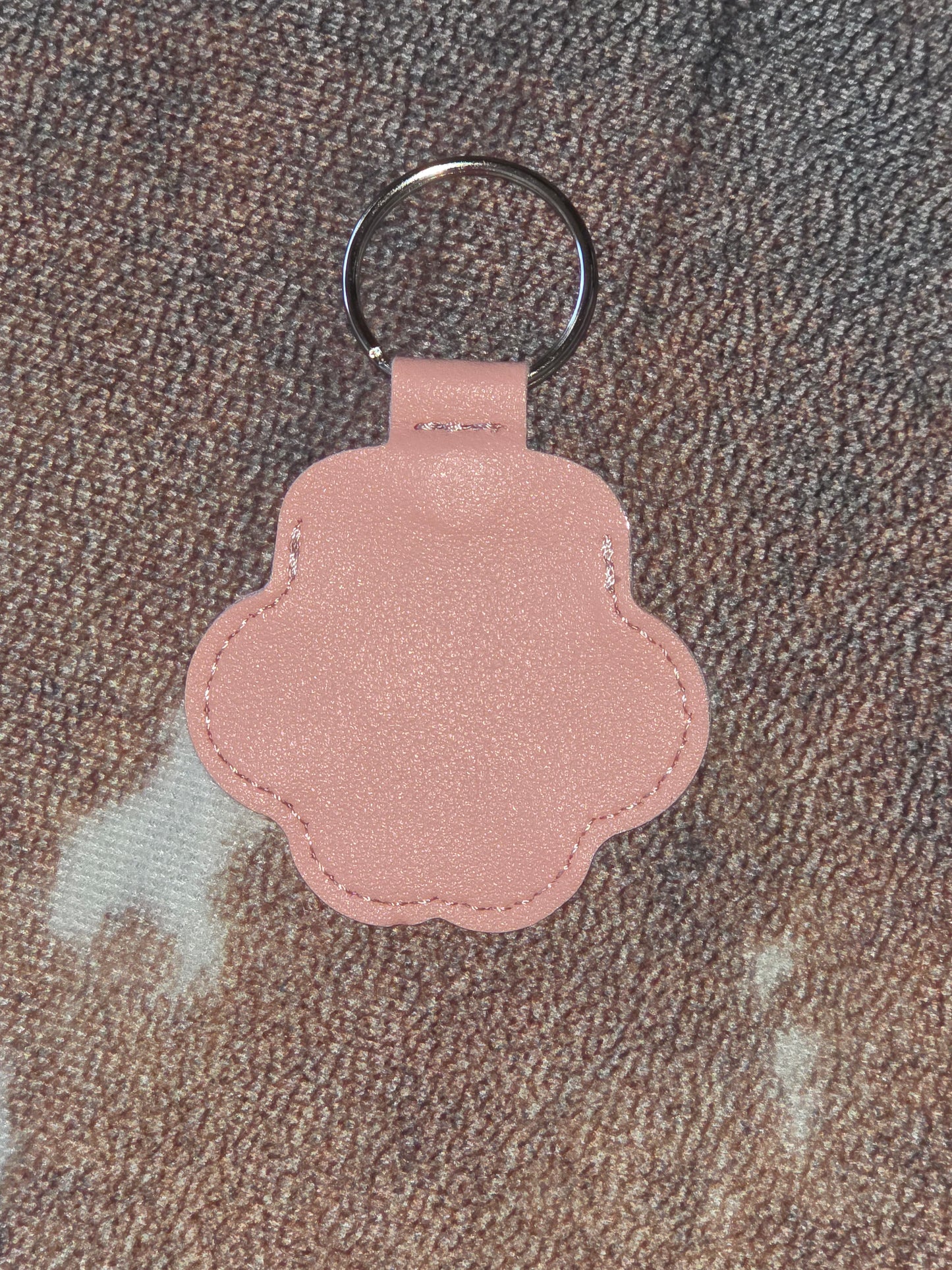 Pet Memorial Paw Print Hair Keepsake Keychain