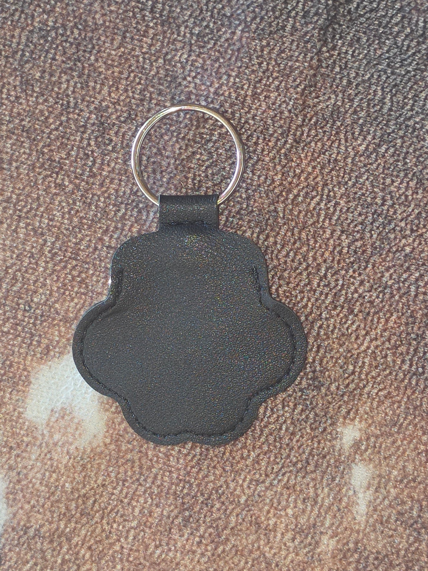 Pet Memorial Paw Print Hair Keepsake Keychain
