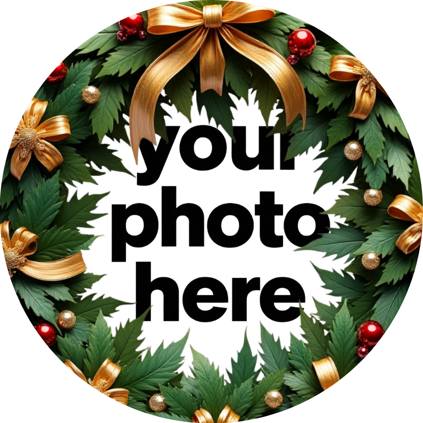 Christmas Wreath Customized Ornaments — Personalized Photo Ornament