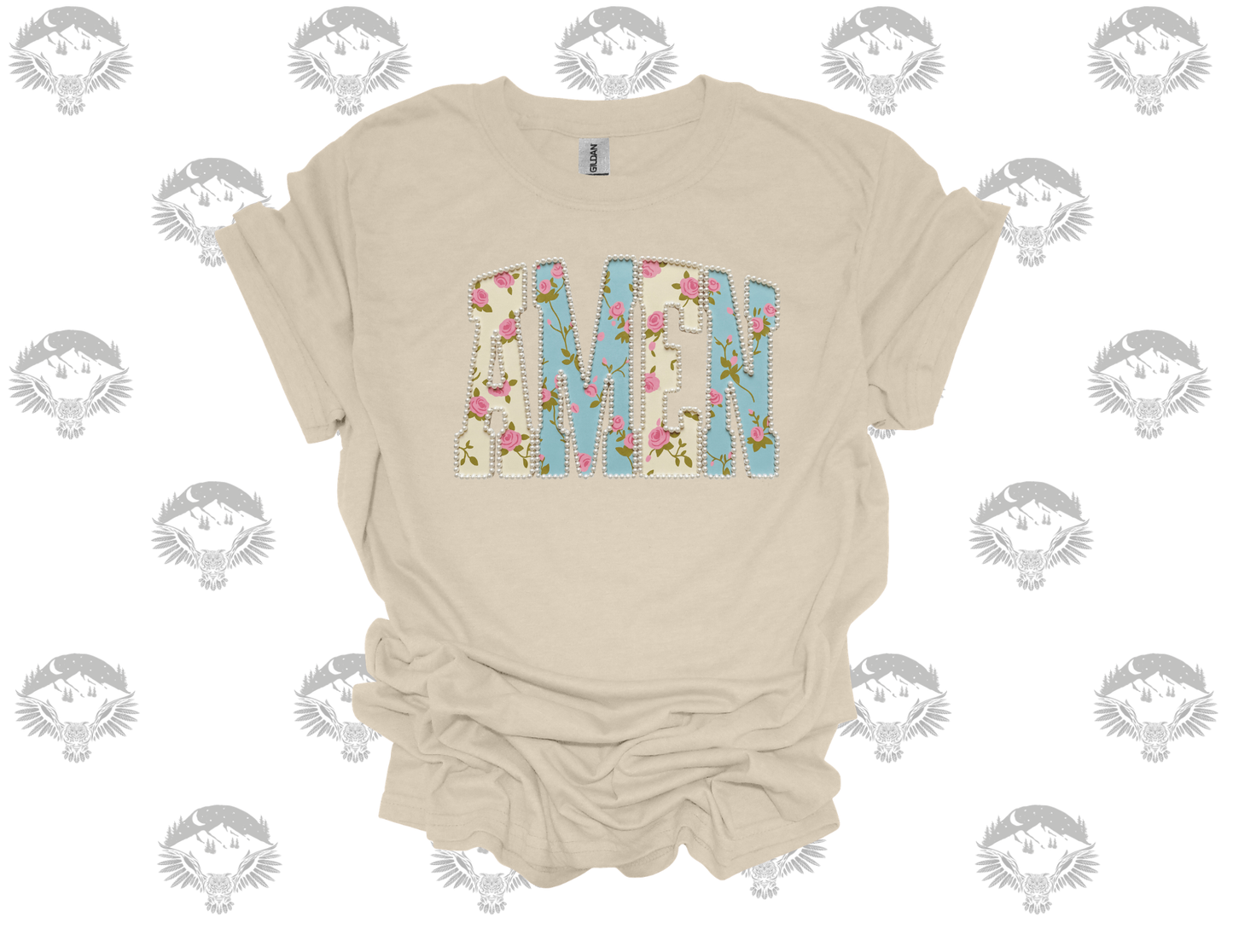 Floral Pearl AMEN Tee