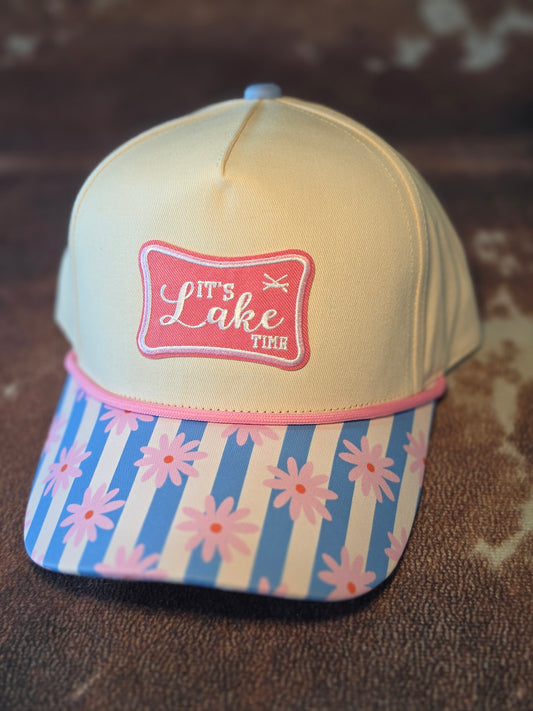 It’s Lake Time Floral Trucker Hat