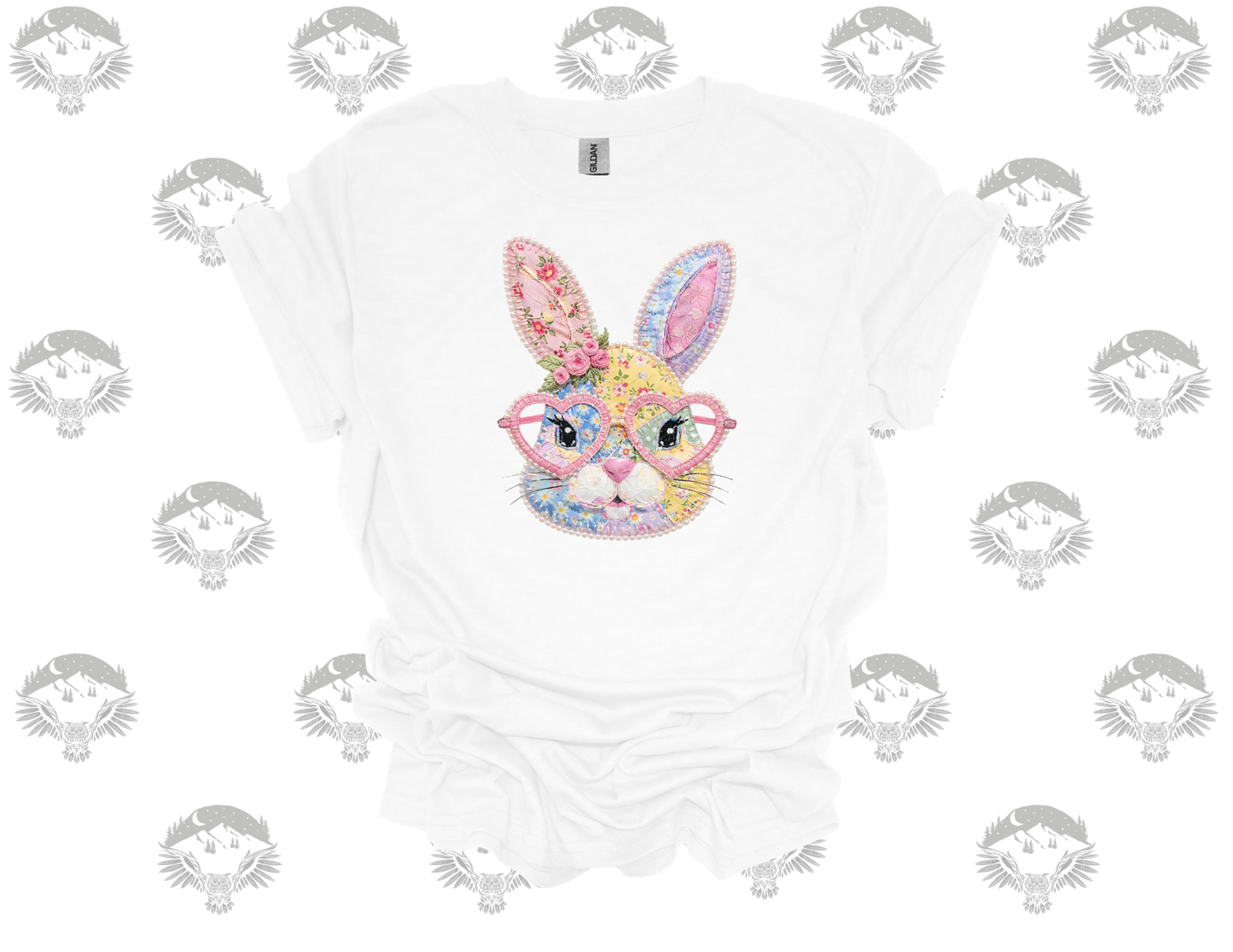 Floral Patchwork Bunny Tee