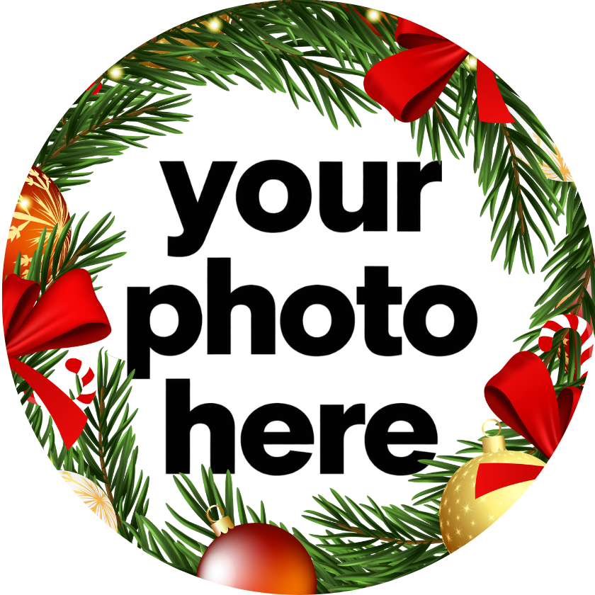 Christmas Wreath Customized Ornaments — Personalized Photo Ornament