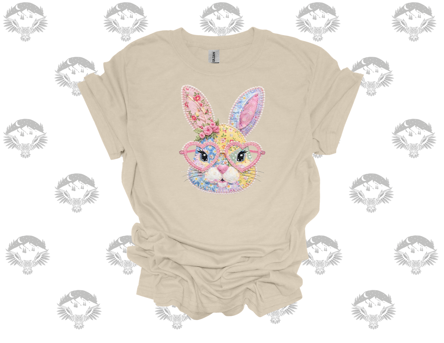 Floral Patchwork Bunny Tee