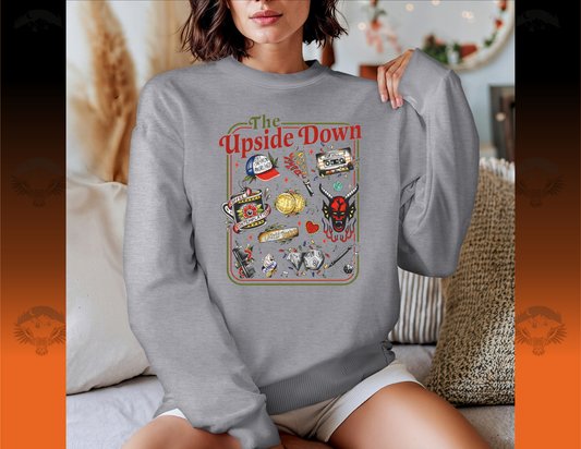The Upside Down Characters Graphic Crewneck