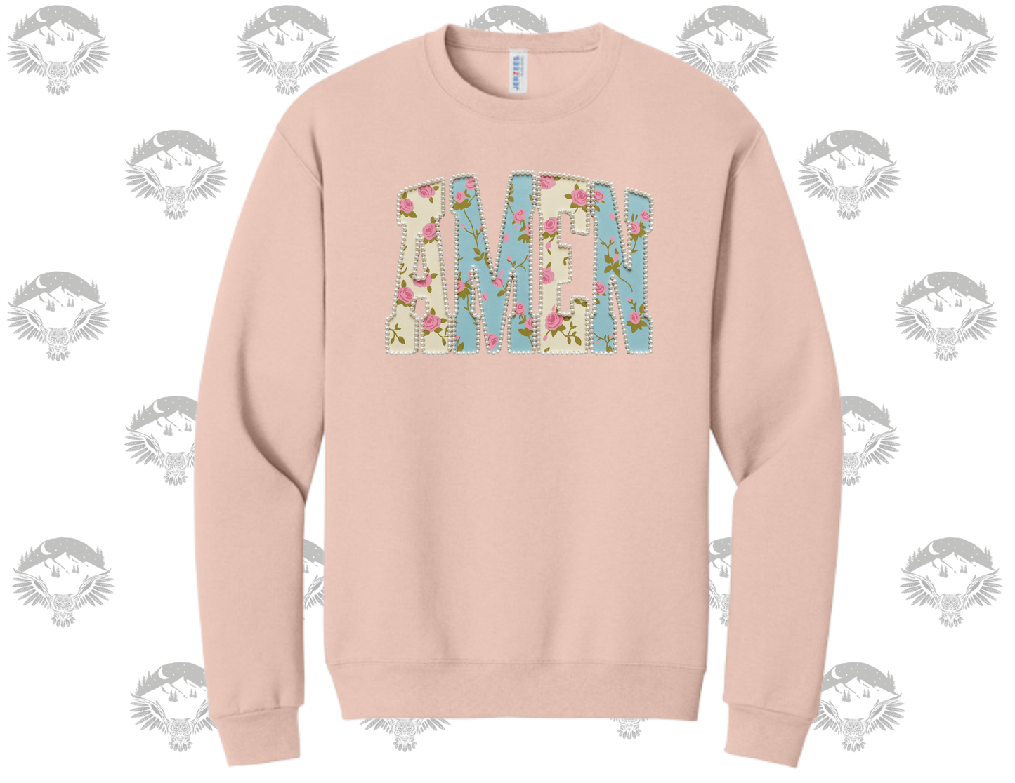 Floral Pearl AMEN Crewneck