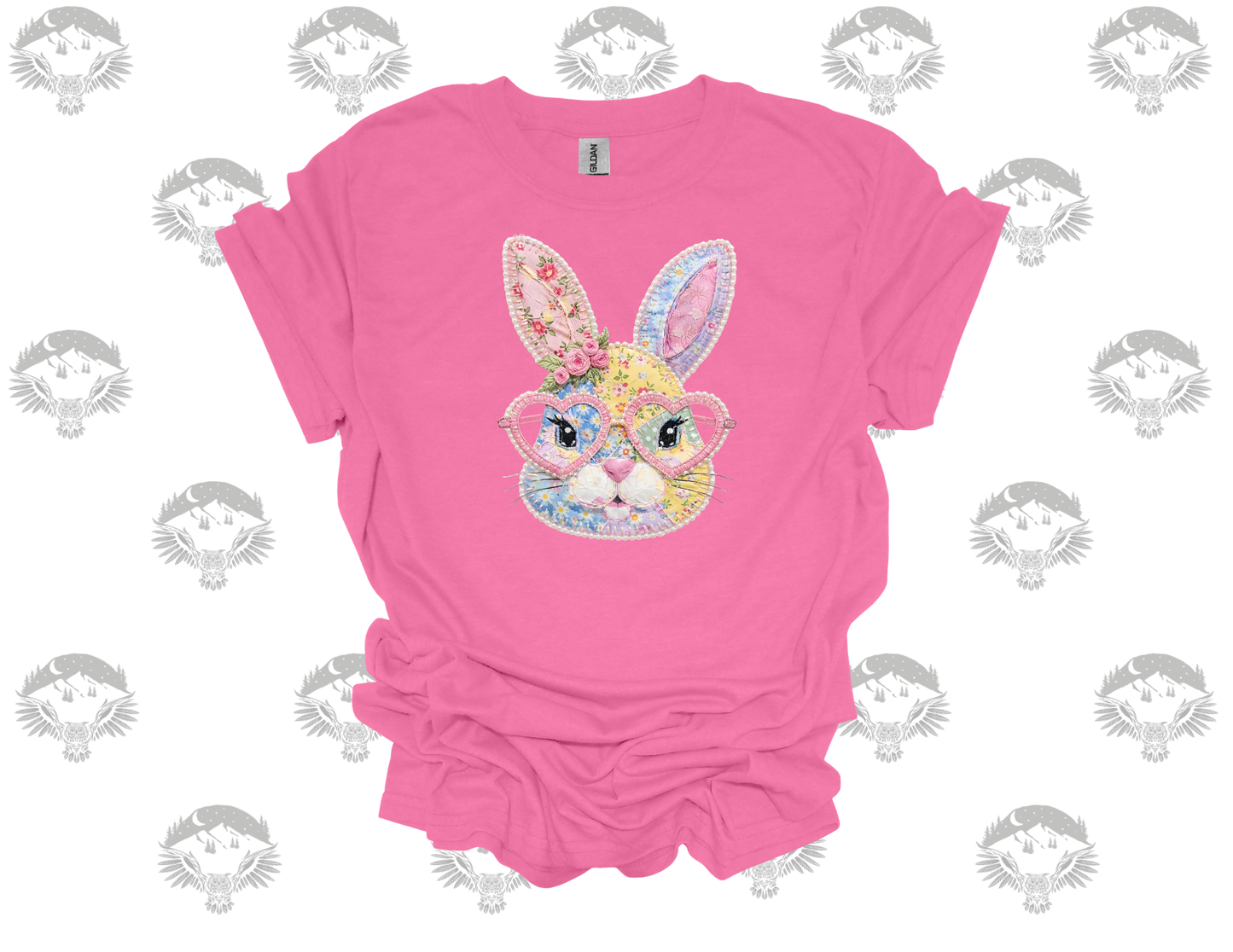 Floral Patchwork Bunny Tee