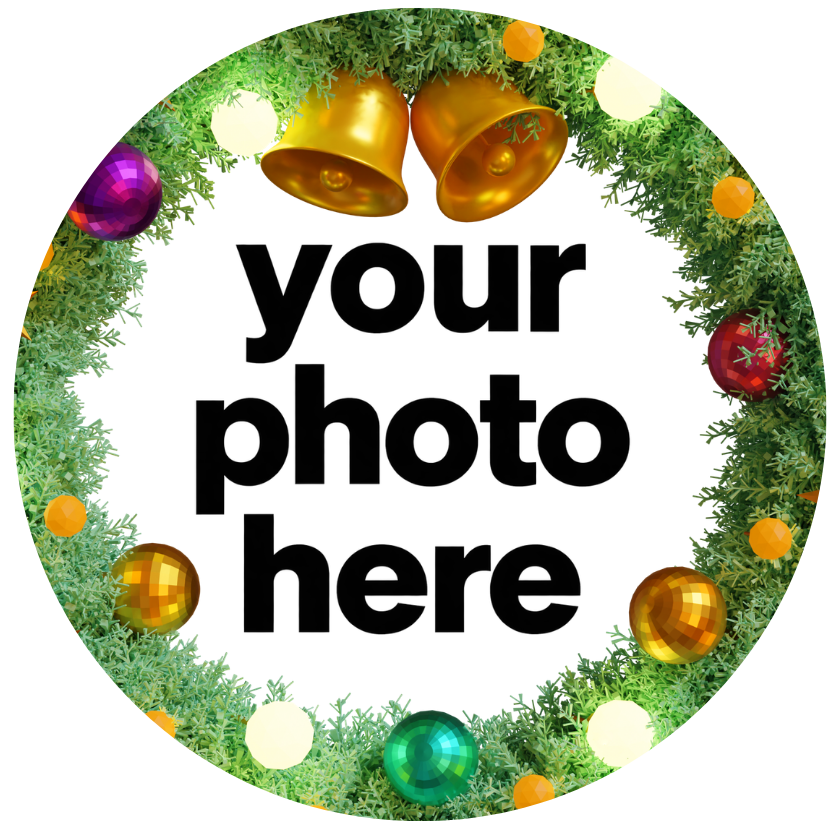 Christmas Wreath Customized Ornaments — Personalized Photo Ornament