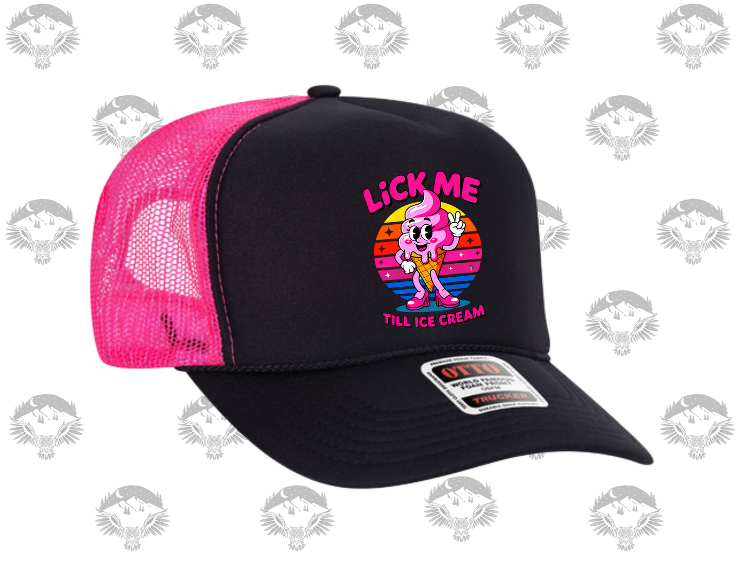 “Lick Me 'Til I Scream” Trucker Hat – Otto Brand