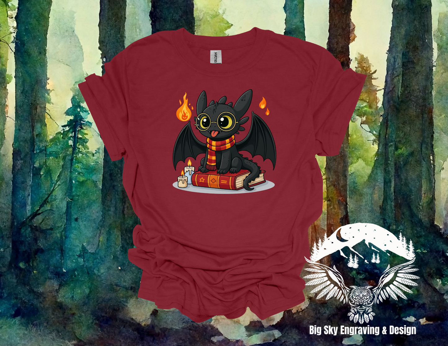 Toothless the Wizard Tee – How to Train Your Dragon x Harry Potter
