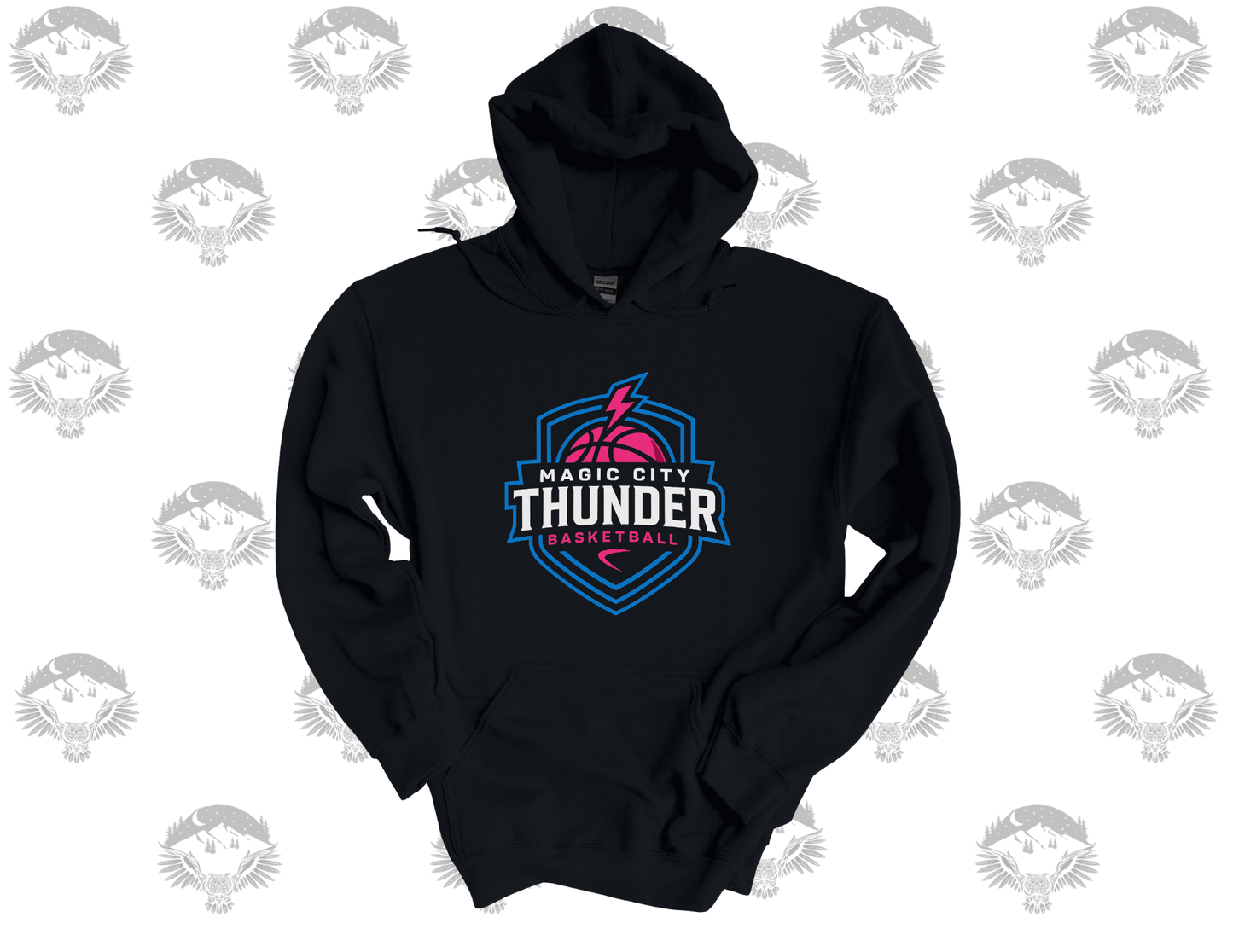 Black or White Gildan Softstyle Hoodie – Magic City Thunder Basketball