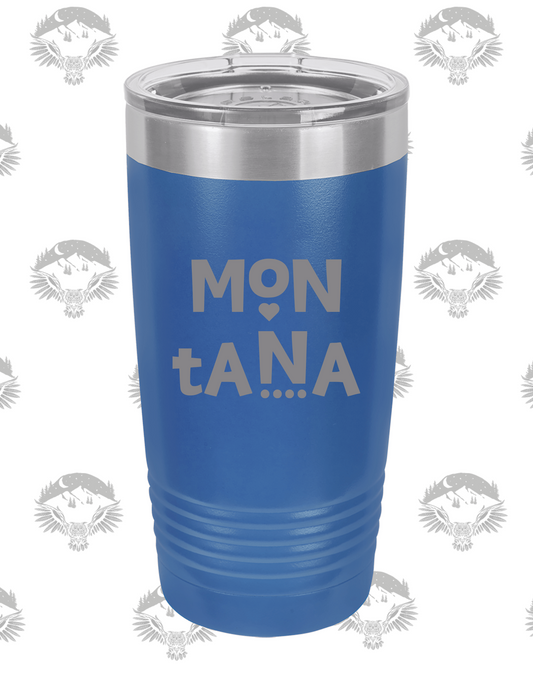 Montana Script 20 oz. Polar Camel Tumbler