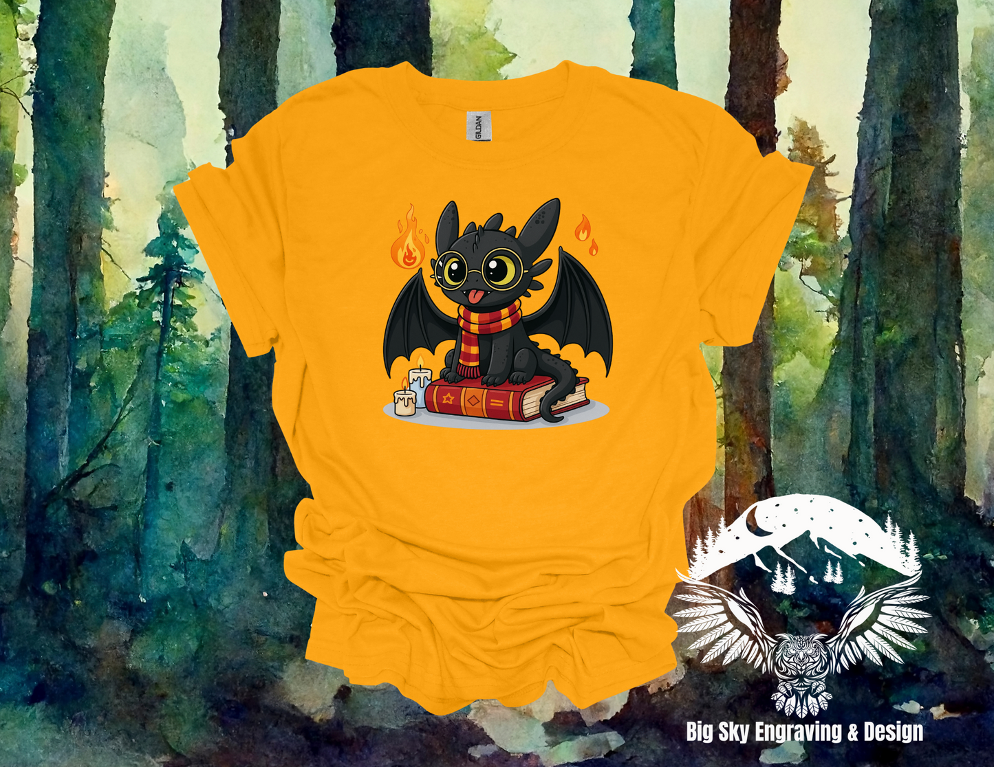 Toothless the Wizard Tee – How to Train Your Dragon x Harry Potter