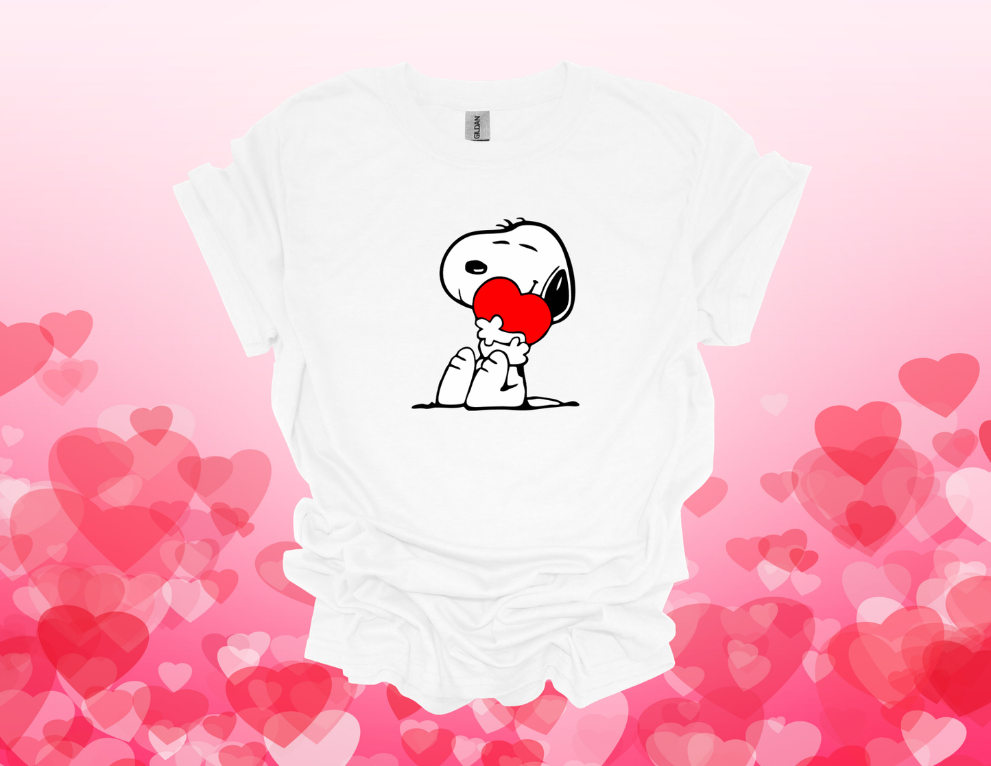 For The Love of Snoopy- Valentine's Day Tee