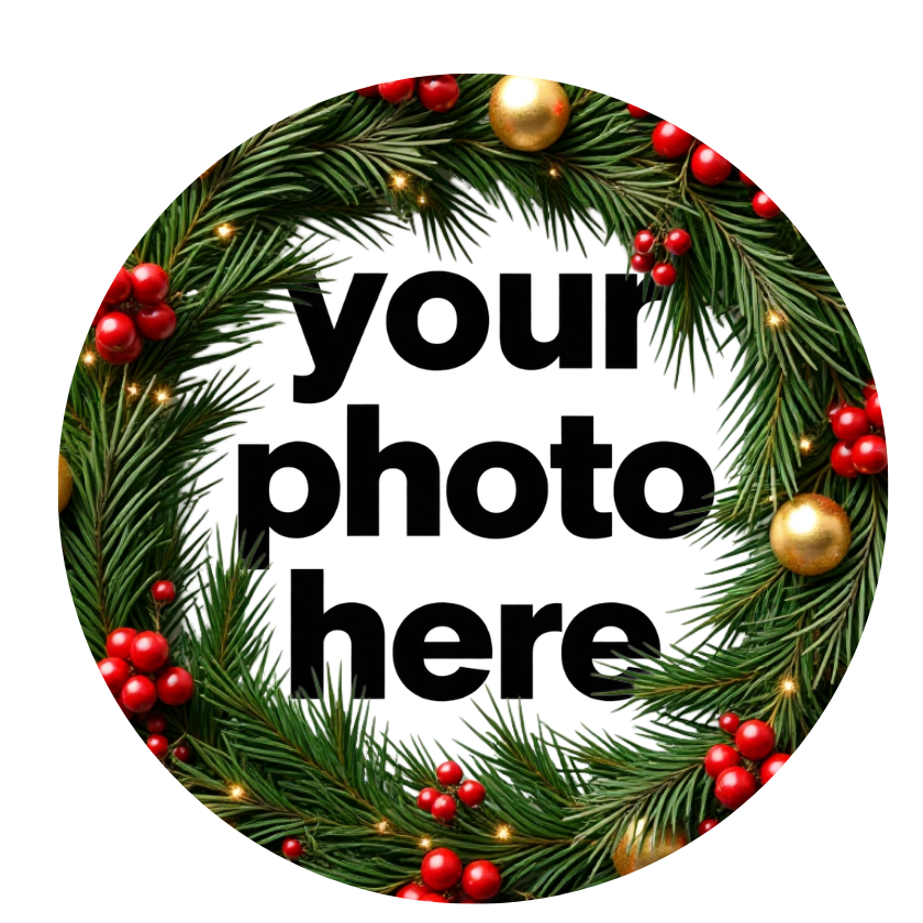 Christmas Wreath Customized Ornaments — Personalized Photo Ornament