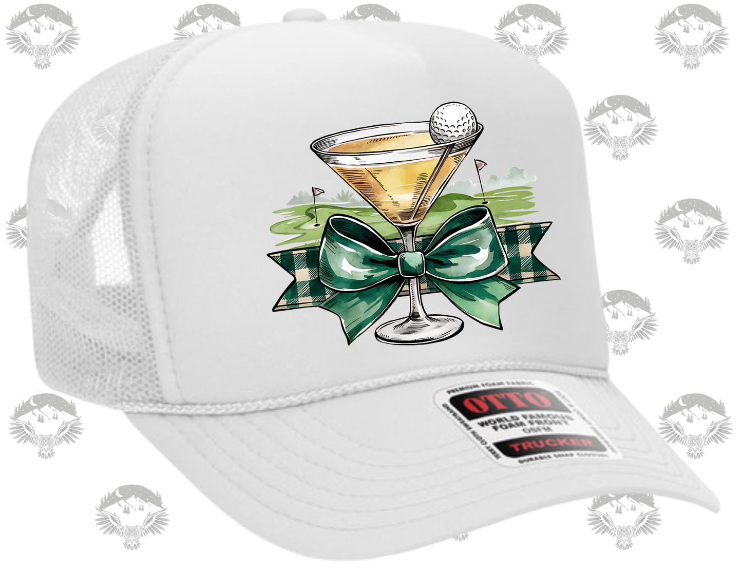 Otto Trucker Hat – Martini Golf Bow Design